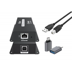 INFOBIT iTrans DU-TR-22B — приёмопередатчик USB и Dante с аудиоканалами 2 × 2