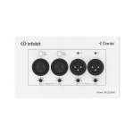 INFOBIT iTrans DX-22-EUK — настенная панель XLR — Dante 2×2 для EU и UK