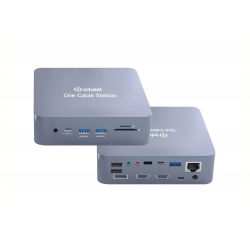 INFOBIT iTrans OCS 181 — док-станция USB-C 18 в 1 с HDMI, DP и PD 60 Вт