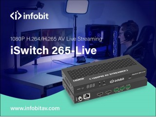 infobit iSwitch 265-Live: анонс HD-кодера нового поколения для стриминга
