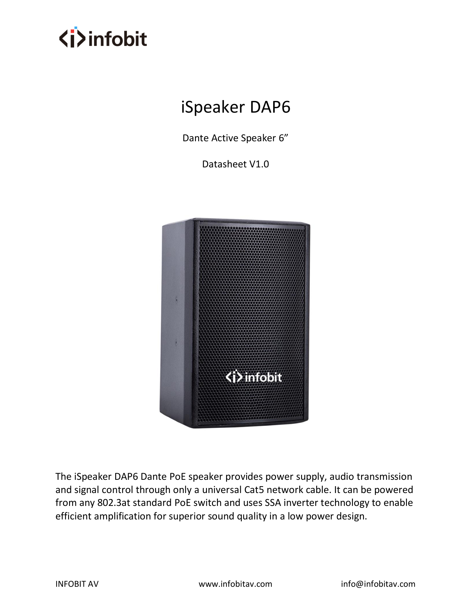 INFOBIT iSpeaker DAP6 — полная страница 1 официального руководства
