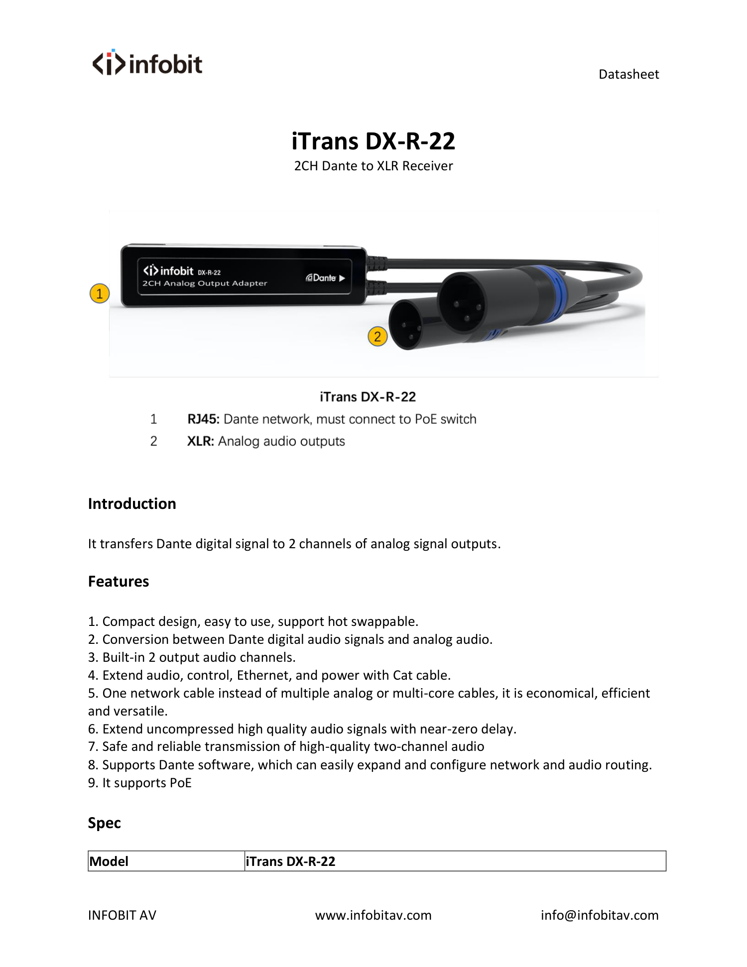 INFOBIT iTrans DX-R-22 — полная страница 1 официального документа